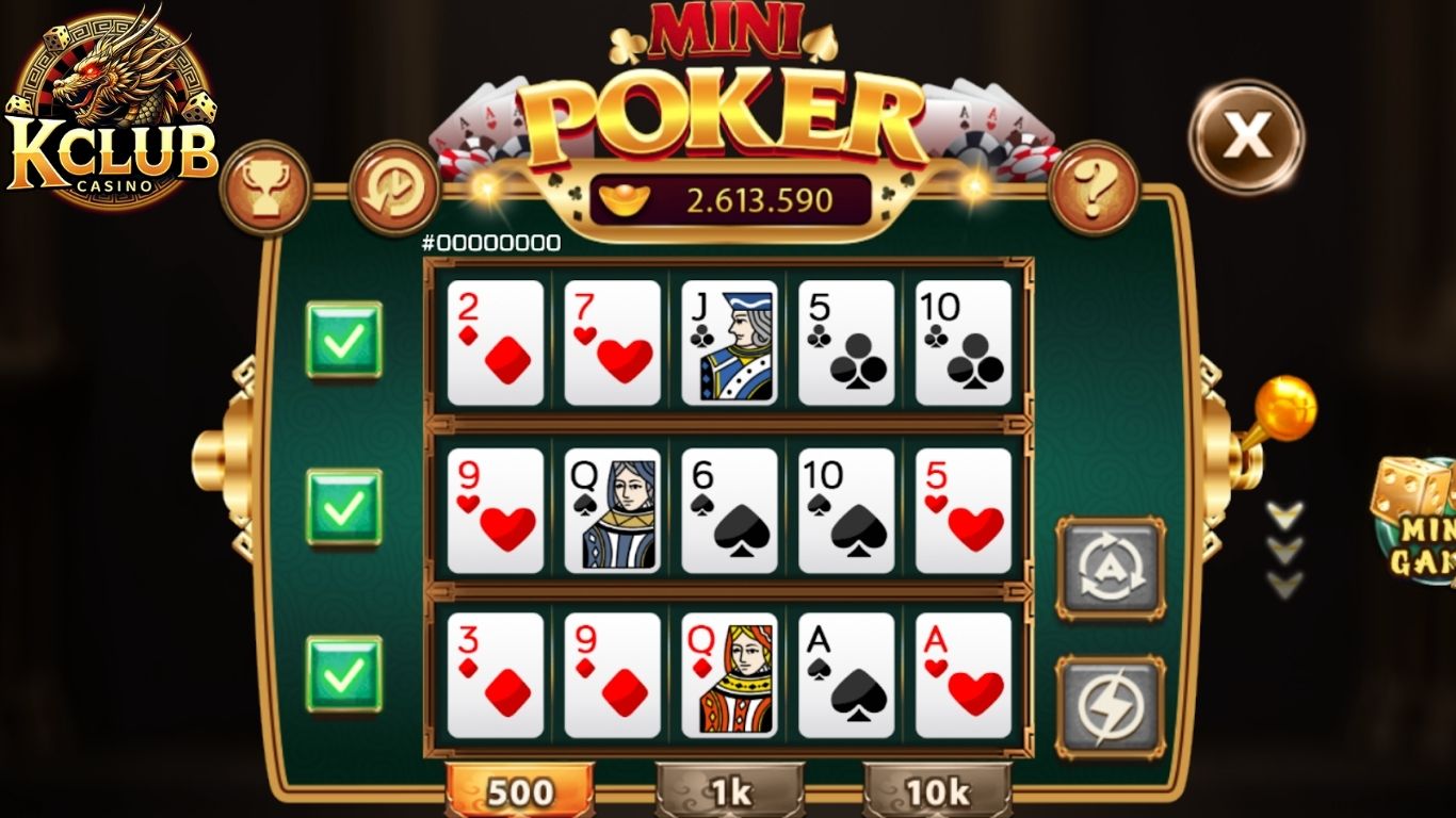 Các quy tắc cần biết khi tham gia Mini Poker Kclub