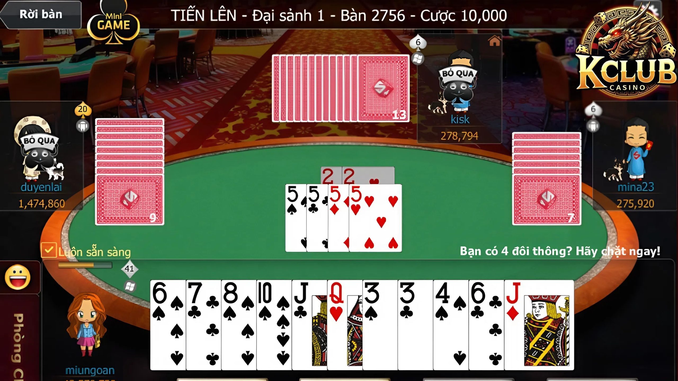 Các quy tắc cần nhớ trong game bài Tiến Lên Đếm Lá