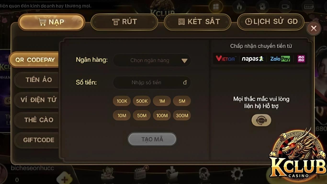 Các trường hợp thường gặp khi giao dịch Kclub