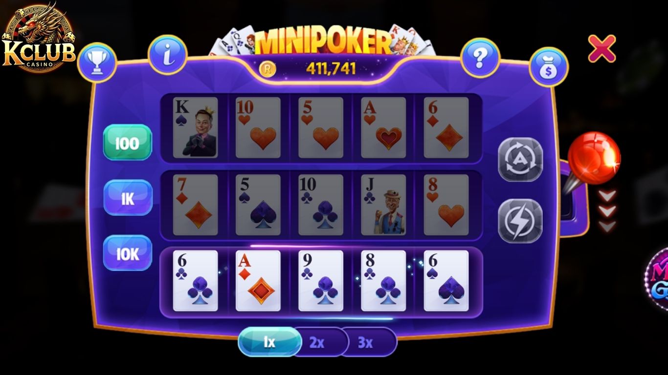 Mẹo đặt cược Mini Poker từ cao thủ Kclub