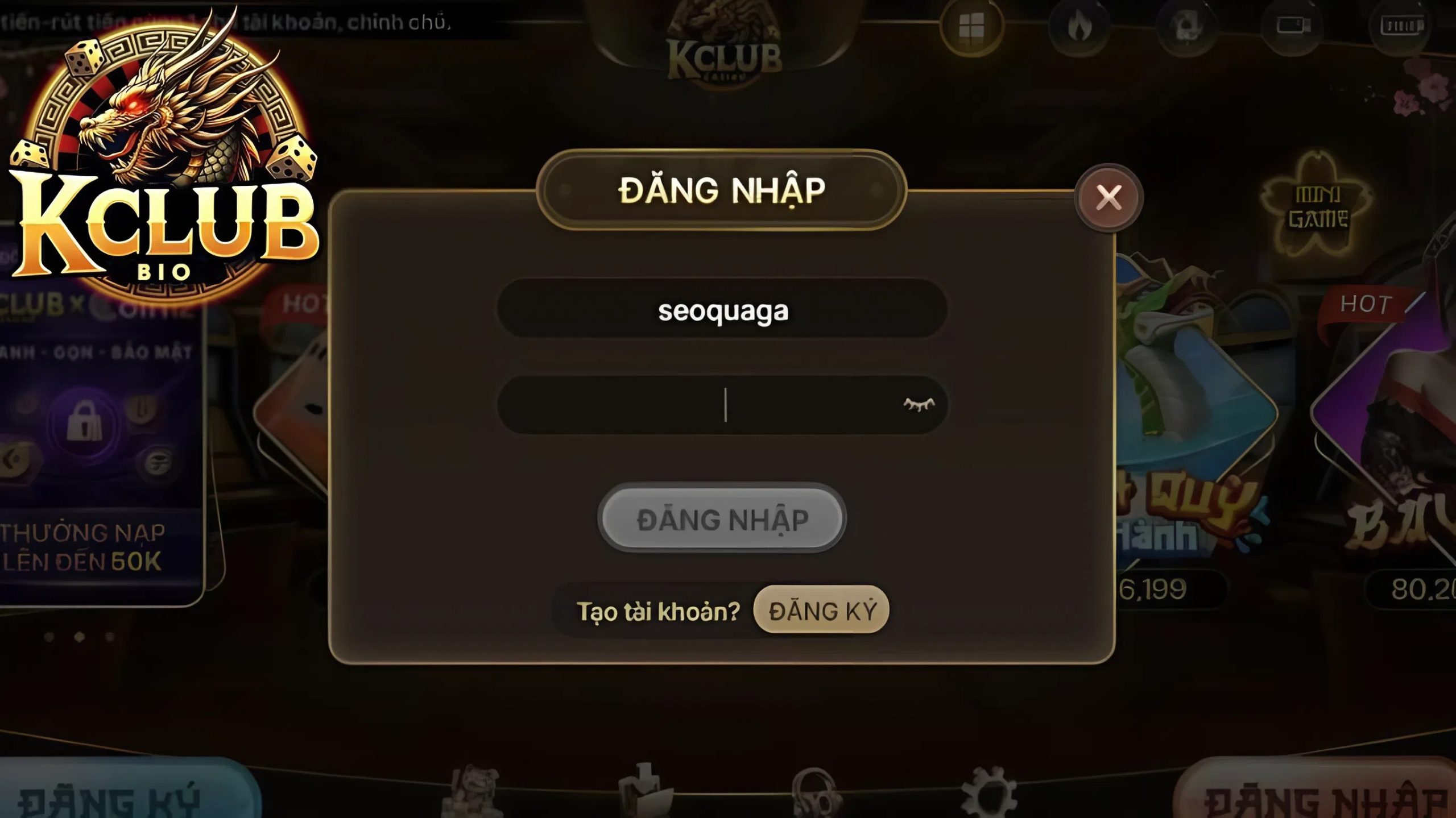 Hướng dẫn lấy lại mật khẩu Kclub